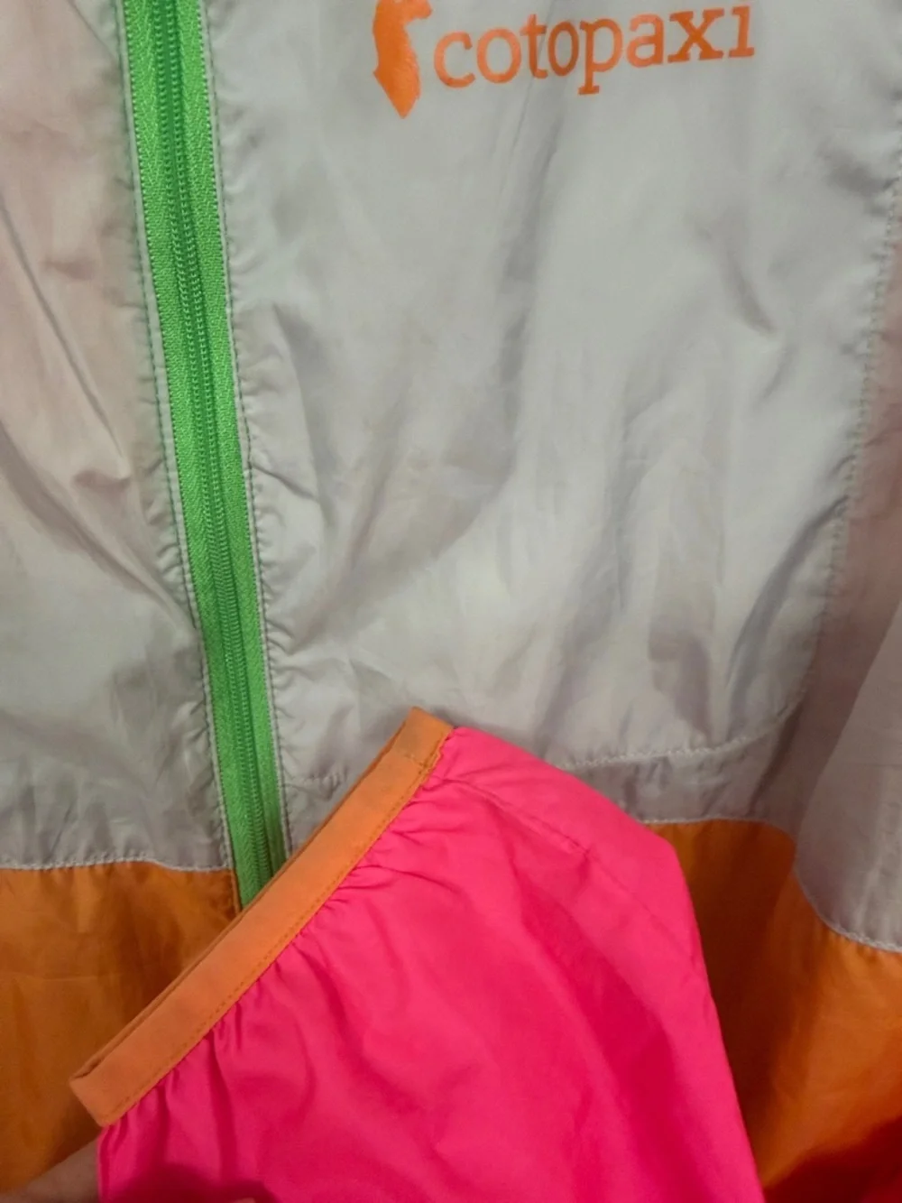 Women’s Cotopaxi Teca Technical Windbreaker Jacket Colorblock Neon Size Small - Picture 4 of 4